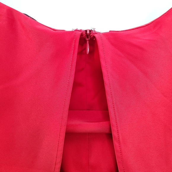 Revolve Lovers + Friends Violet Midi in Rose Strapless Dress Red Cocktail NEW - Picture 9 of 11